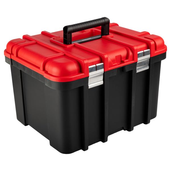 Extra Large Red Plastic Tool Box Organizer T298