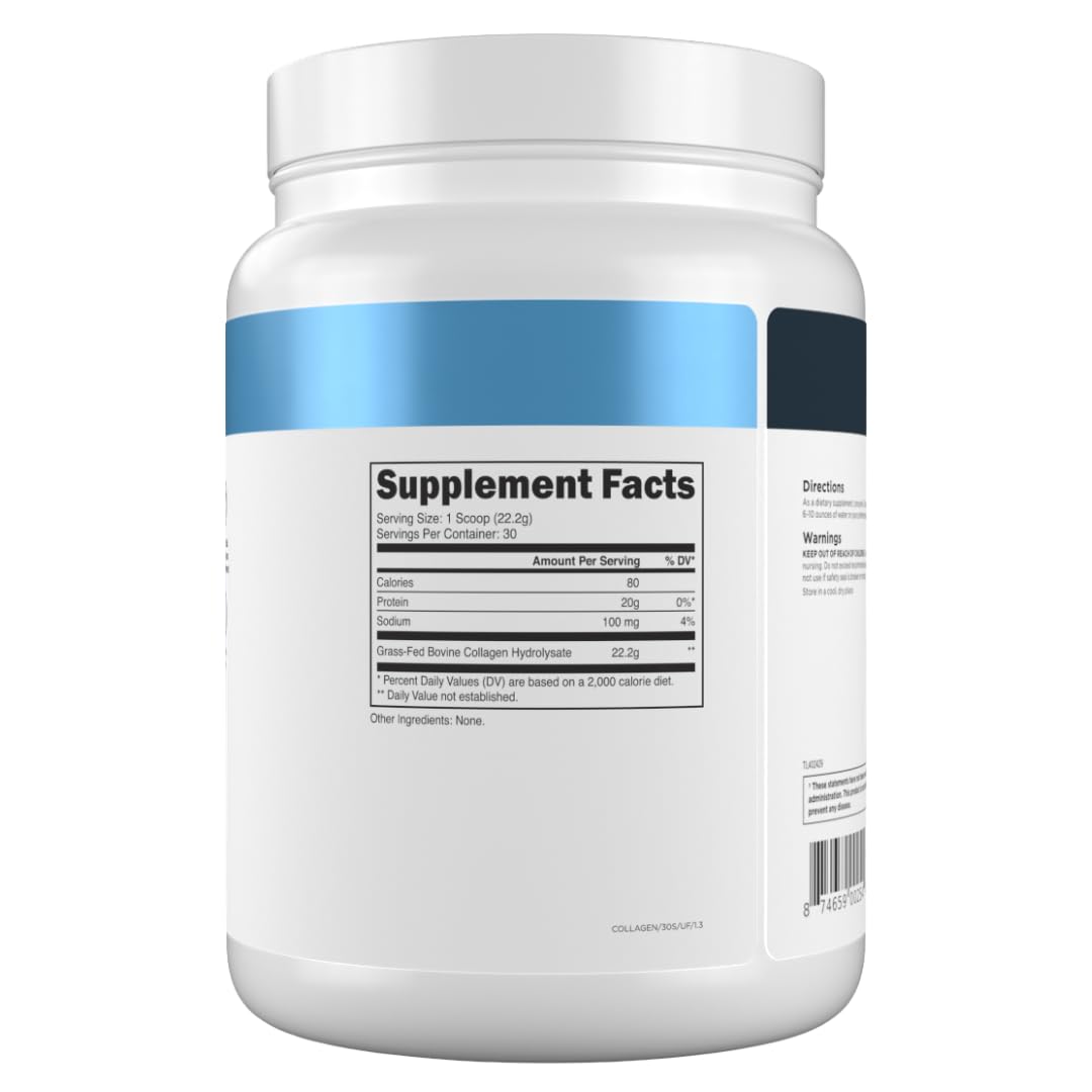 Grass-Fed Collagen Peptides, 30 Servings, Unflavored K522
