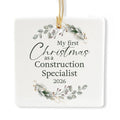 Ceramic 3-inch Square Ornament P454