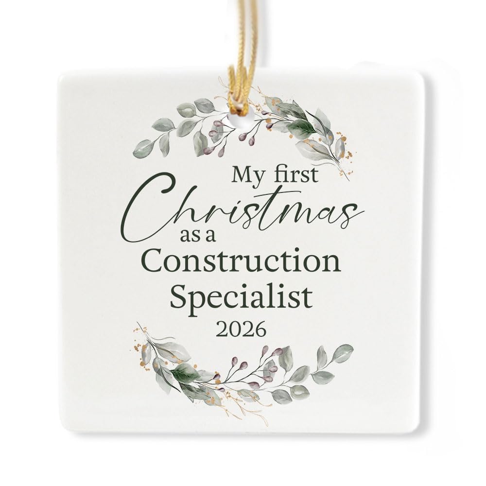 Ceramic 3-inch Square Ornament P454