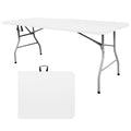 6FT Plastic Folding Table with Lock and Handle H540