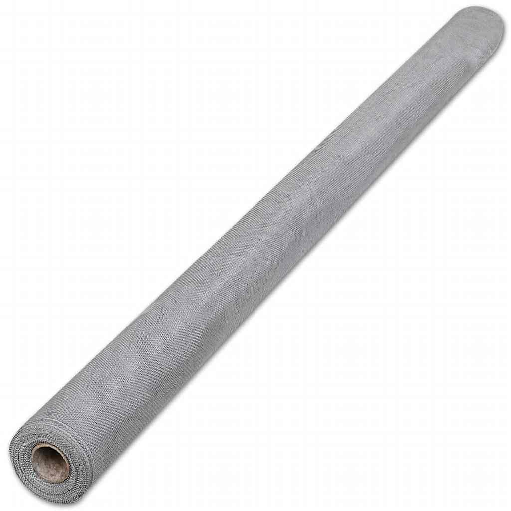 Aluminum Mesh Screen 39.4x196.9 in Silver L290
