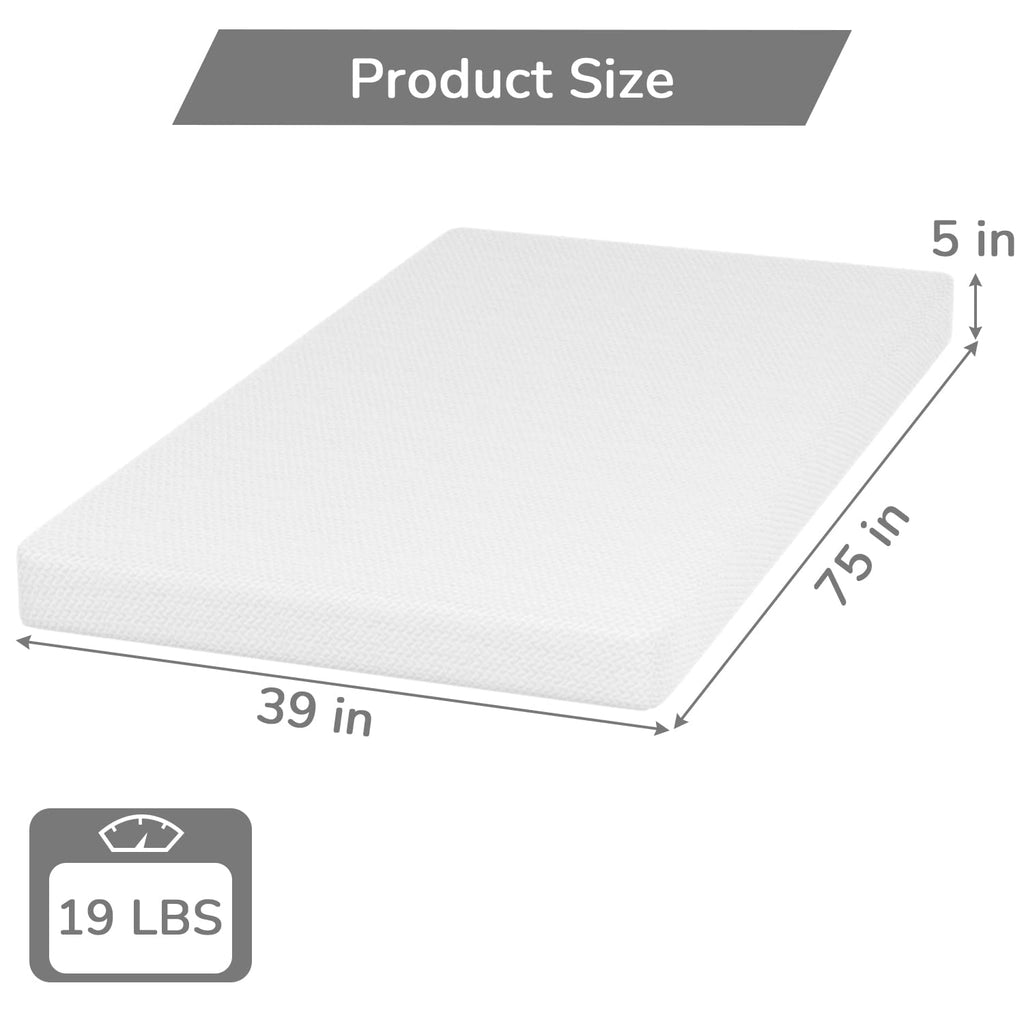 5 Inch Twin Mattress Green Tea Gel Memory Foam P81529