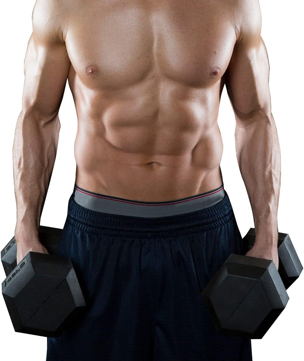 Rubber Coated Cast Iron Hex Dumbbells Y709