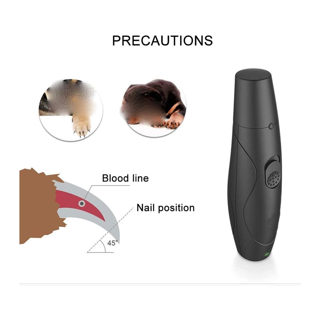 Dog Nail Grinder Clipper Rechargeable Electric Pet Nail Trimmer L6726