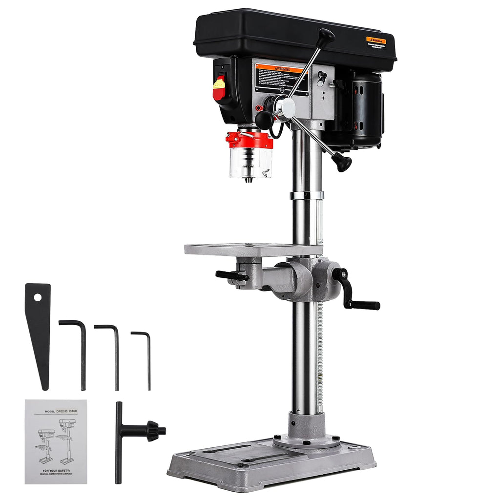 13 in Benchtop Drill Press, 7.5 Amp Variable Speed Cast Iron Z495435