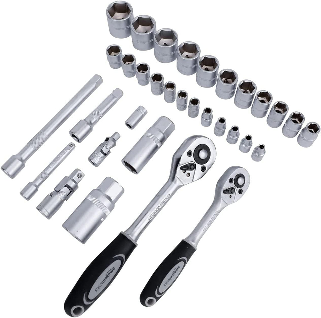 65-Piece Household Hand Tool Kit Set with Storage Case A2173