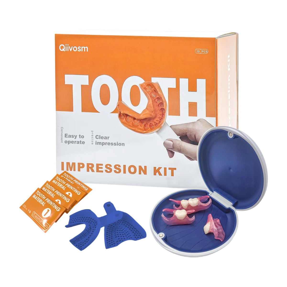 Custom Removable Dentures Set (1 Tooth) Y473