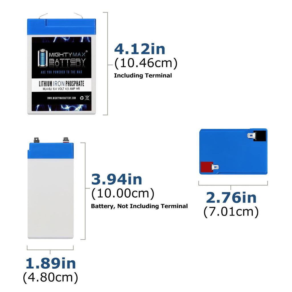 6V 4.5AH Lithium Replacement Battery R191