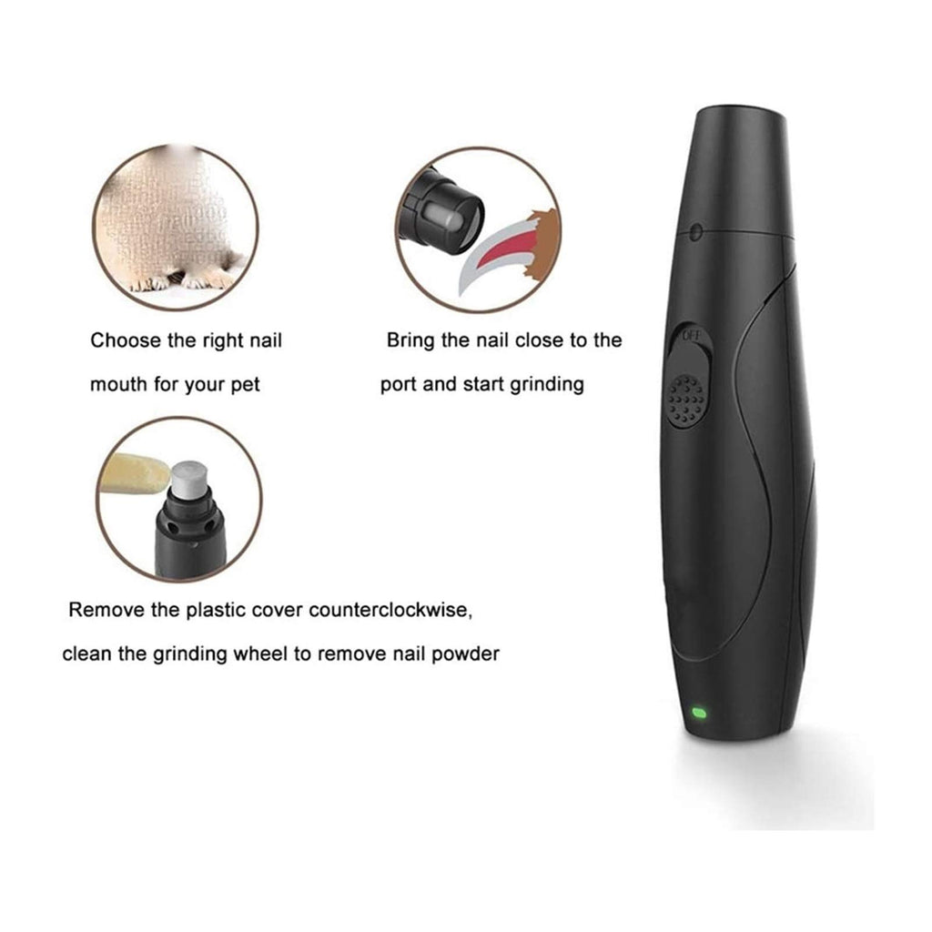 Dog Nail Grinder Clipper Rechargeable Electric Pet Nail Trimmer L6726