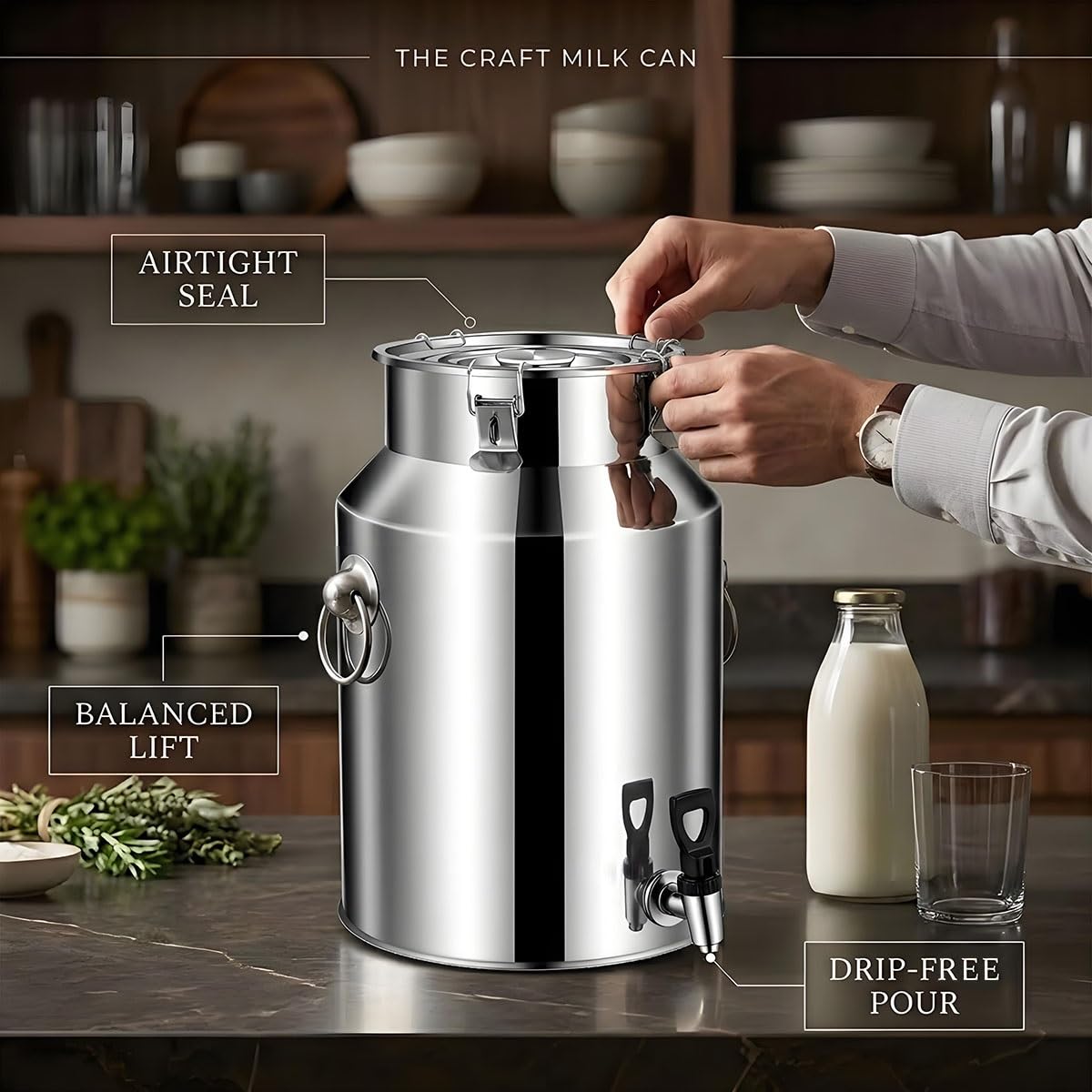 Stainless Steel Beverage Dispenser with Faucet U23265