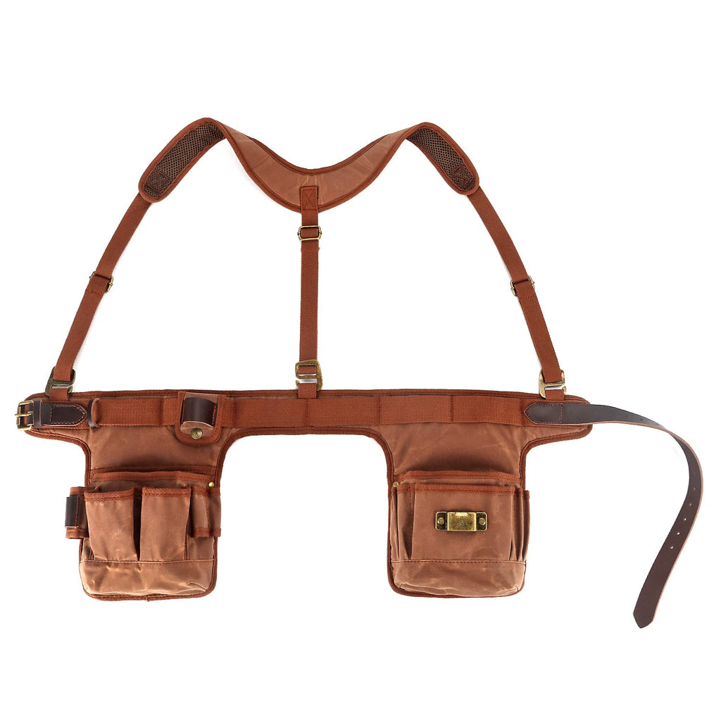 Tool Belt Bag with Suspenders 5+ Pockets H5659