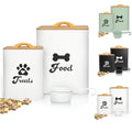 White 2PCS Airtight Dog Treat Container W607215