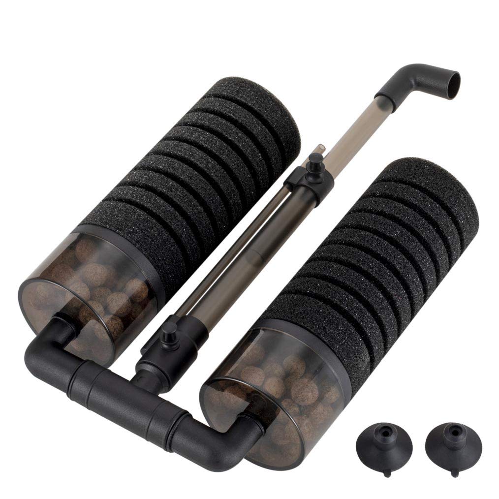 Aquarium Double Sponge Filter with Bio Ceramic Media Balls T3301