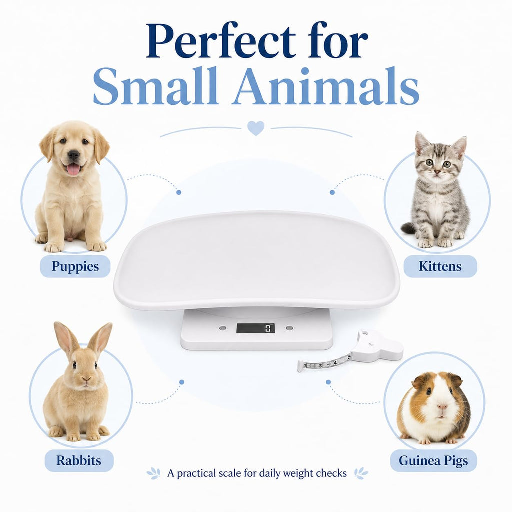 Digital Pet Scale with 1g Resolution and Tape Measure G133933