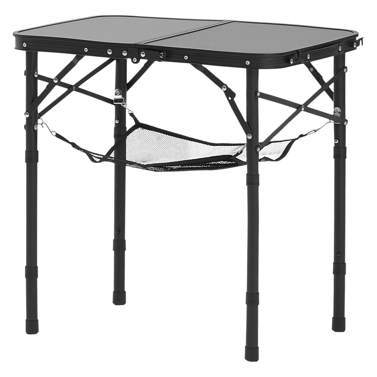 Folding Camping Table Adjustable Height Aluminum MDF 24 x 16 inch R80716