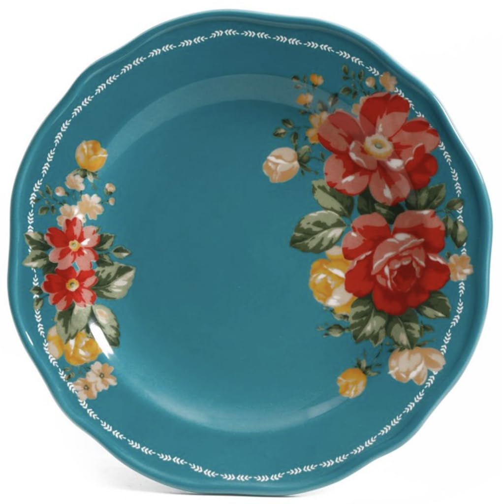 12-Piece Teal Dinnerware Set P734