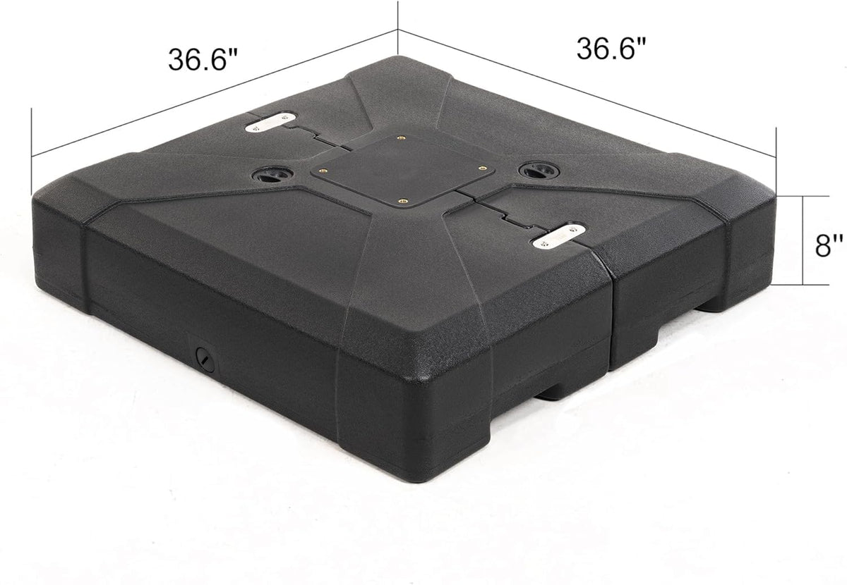 Navy Blue 9' X 12' Patio Cantilever Umbrella with Base Q9643