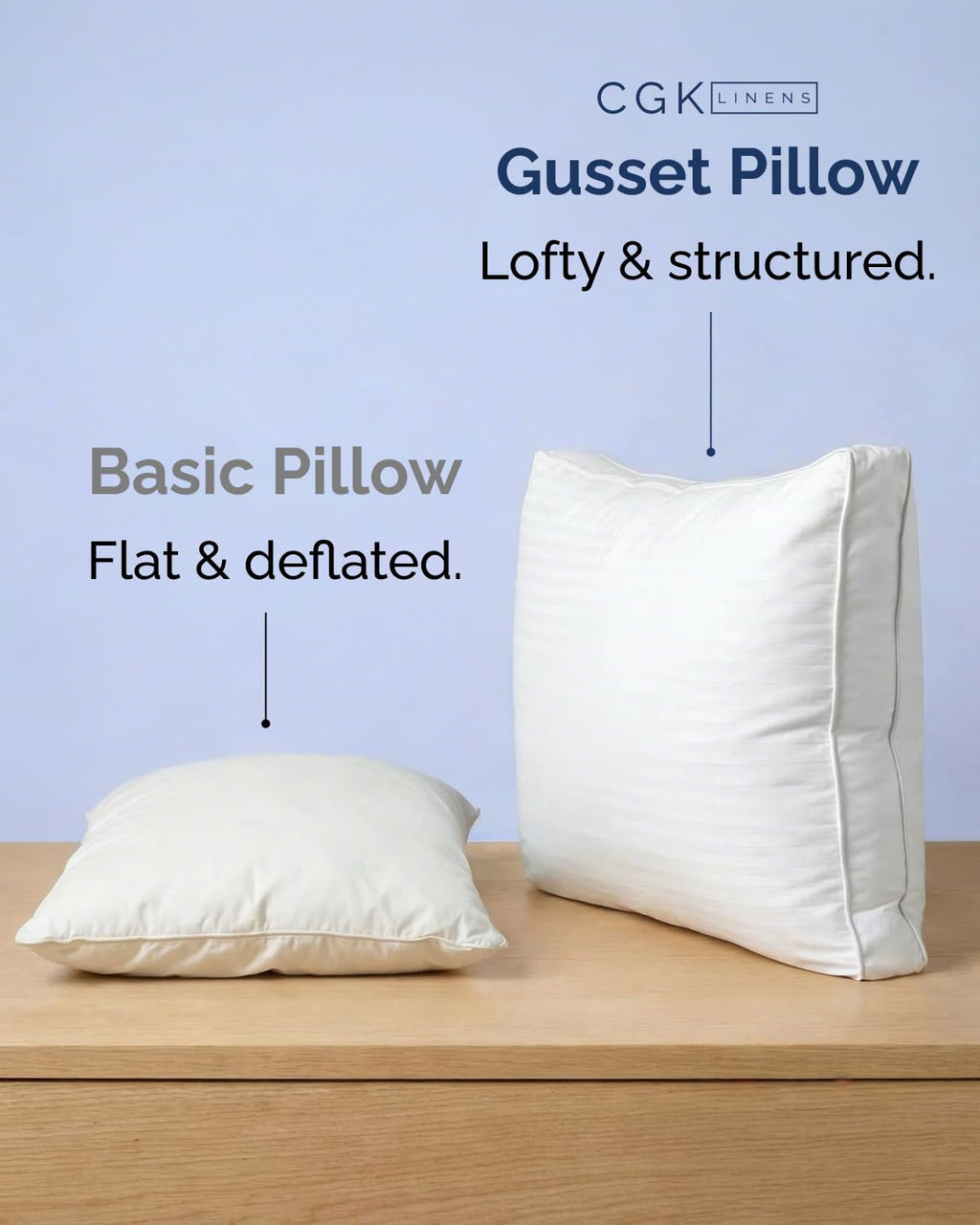 King Size Gusset Pillows Set of 2 A557014