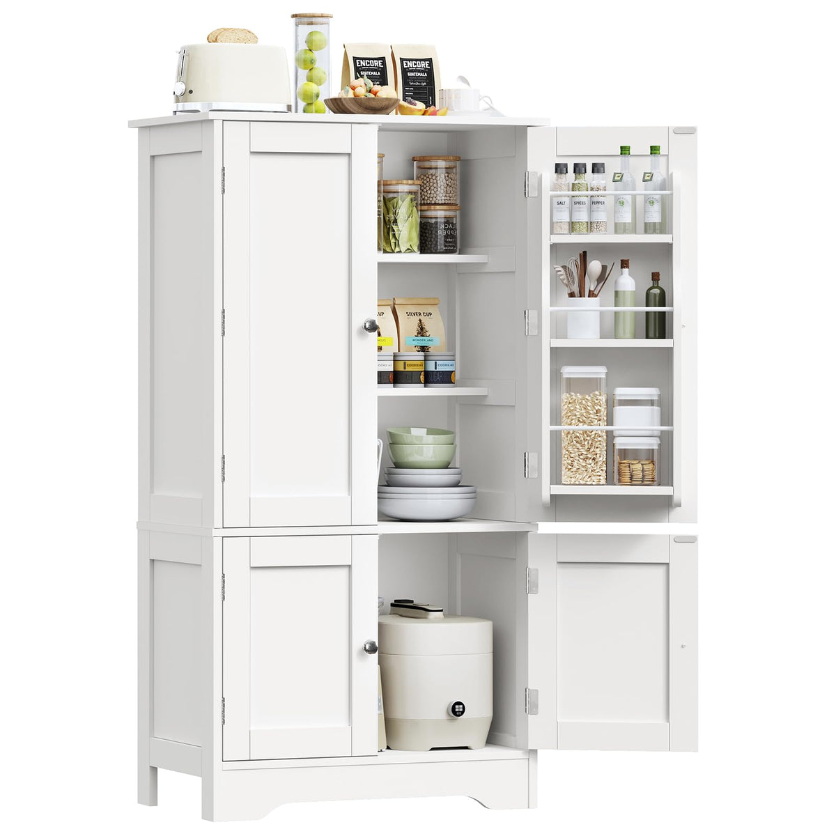 43”H Pantry Cabinet with 4 Doors D552402
