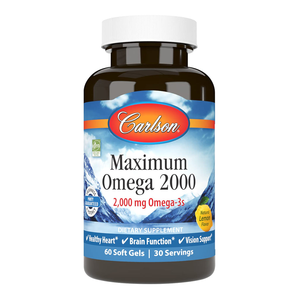 Omega 2000 mg Lemon 60 Softgels T386443