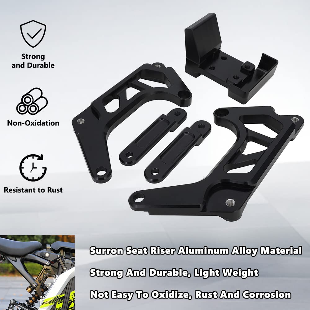 Seat Extender Cushion Riser Lift Kit Black L73022