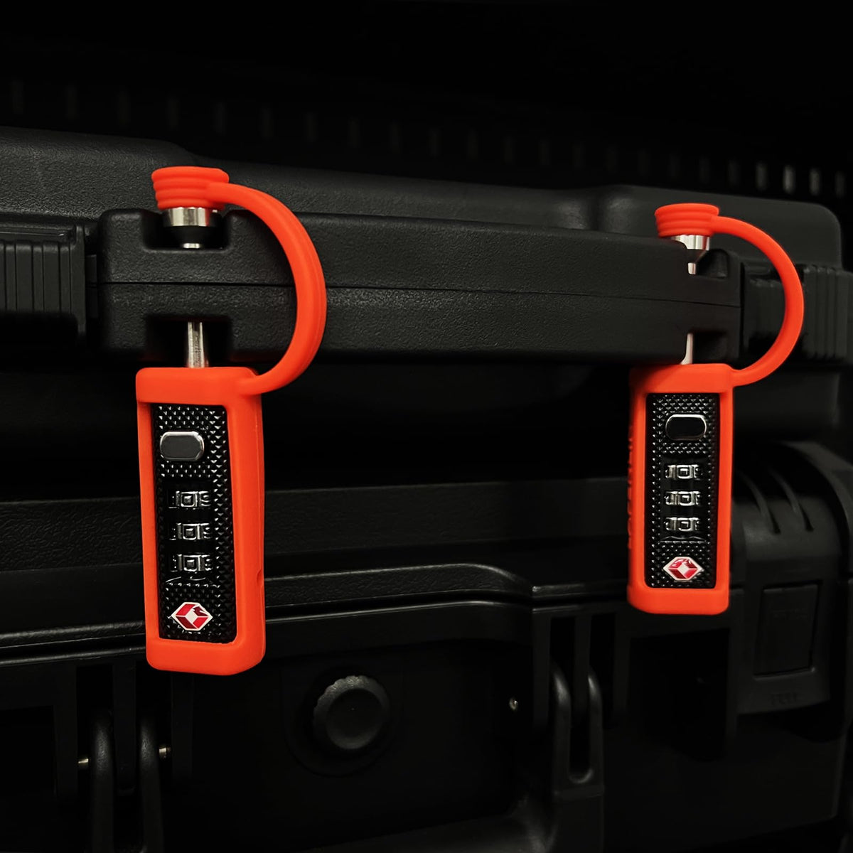 Orange 4-Pack 3-Dial Combo Lock B381513