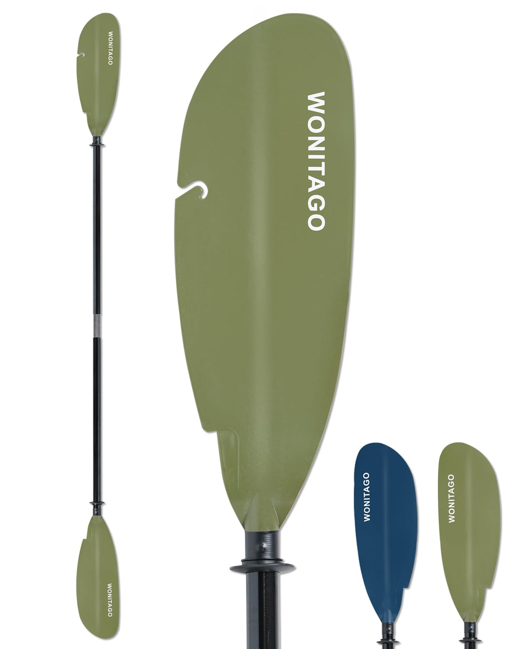 Adjustable Fiberglass Kayak Paddle N84389