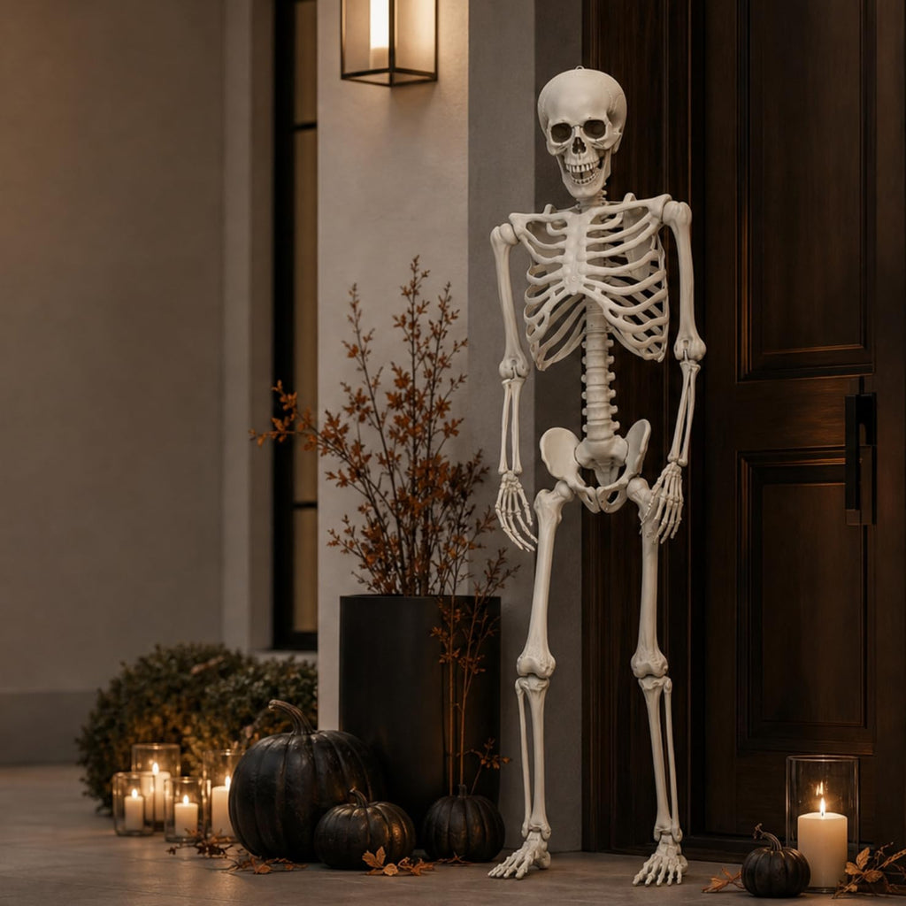 5.4 Ft White Skeleton with Movable Joints P13945