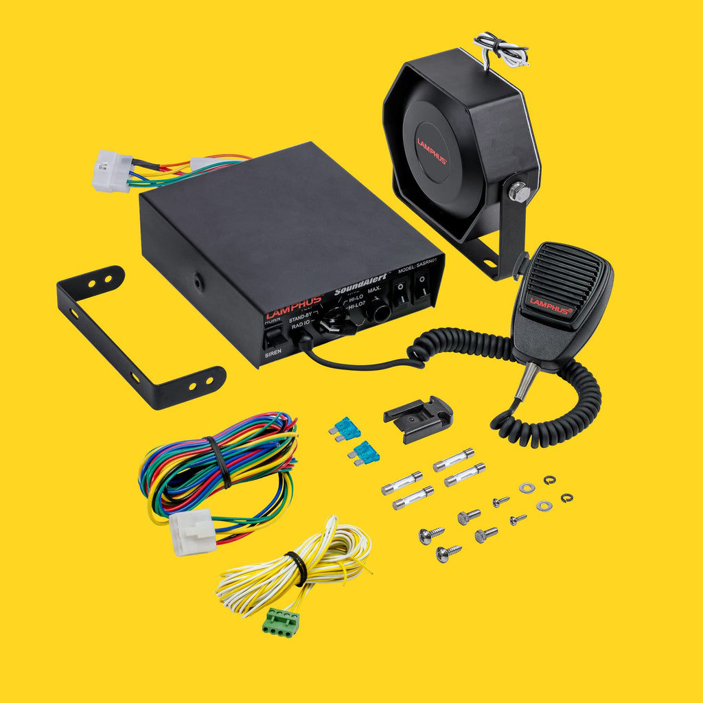100W Police Siren Emergency PA System Kit O2425