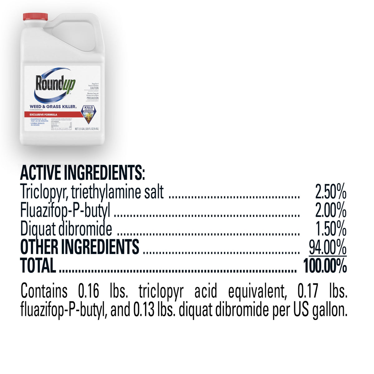 2.5 gal Concentrate Weed & Grass Killer Q488