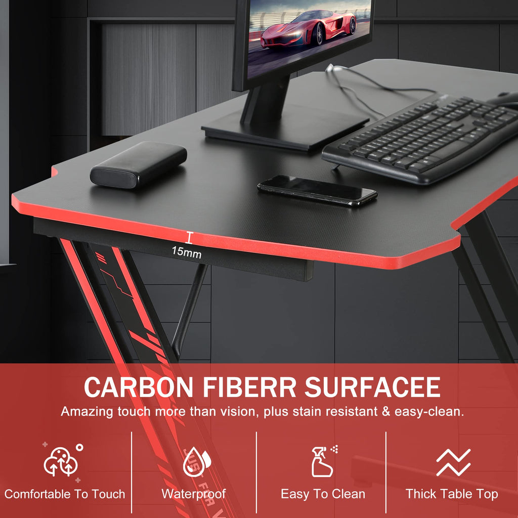 47 inch Carbon Fiber Gaming Desk U85397