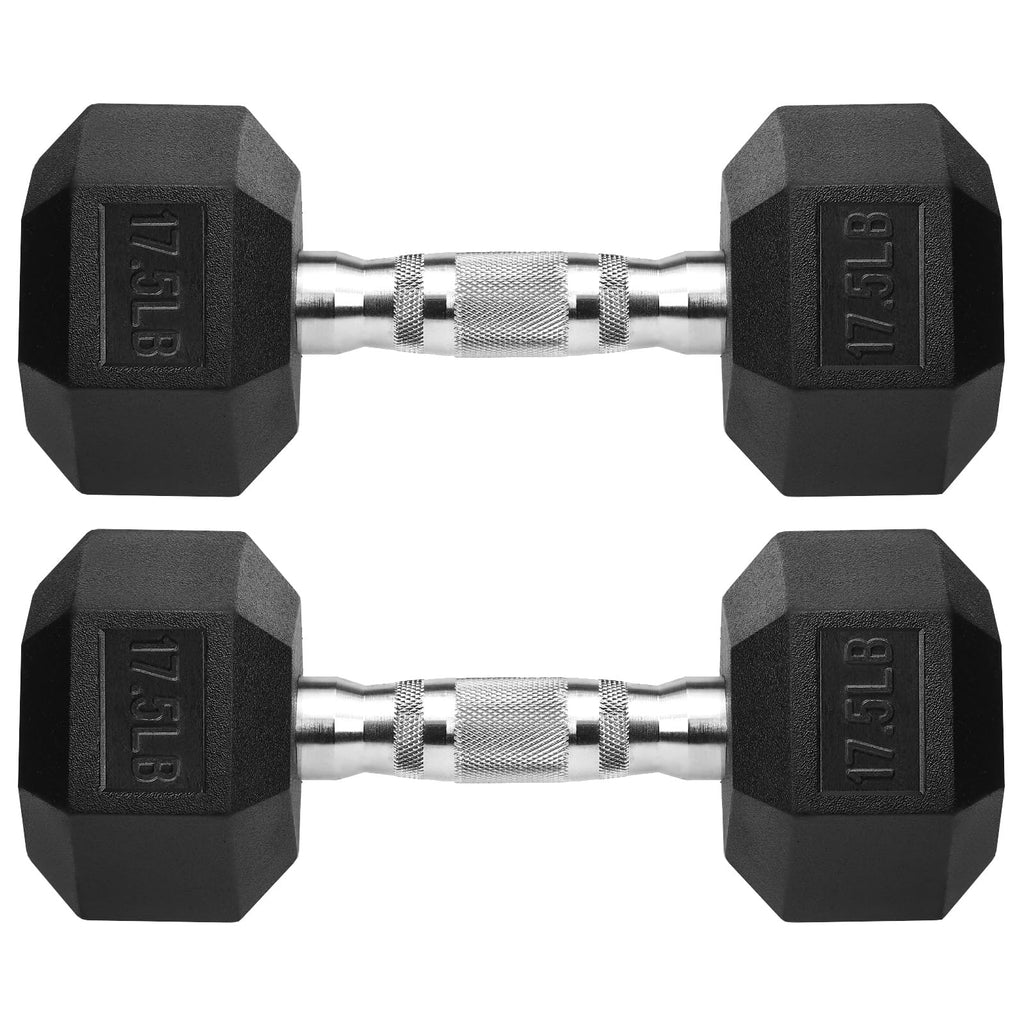 Rubber Coated Cast Iron Hex Dumbbells Y709
