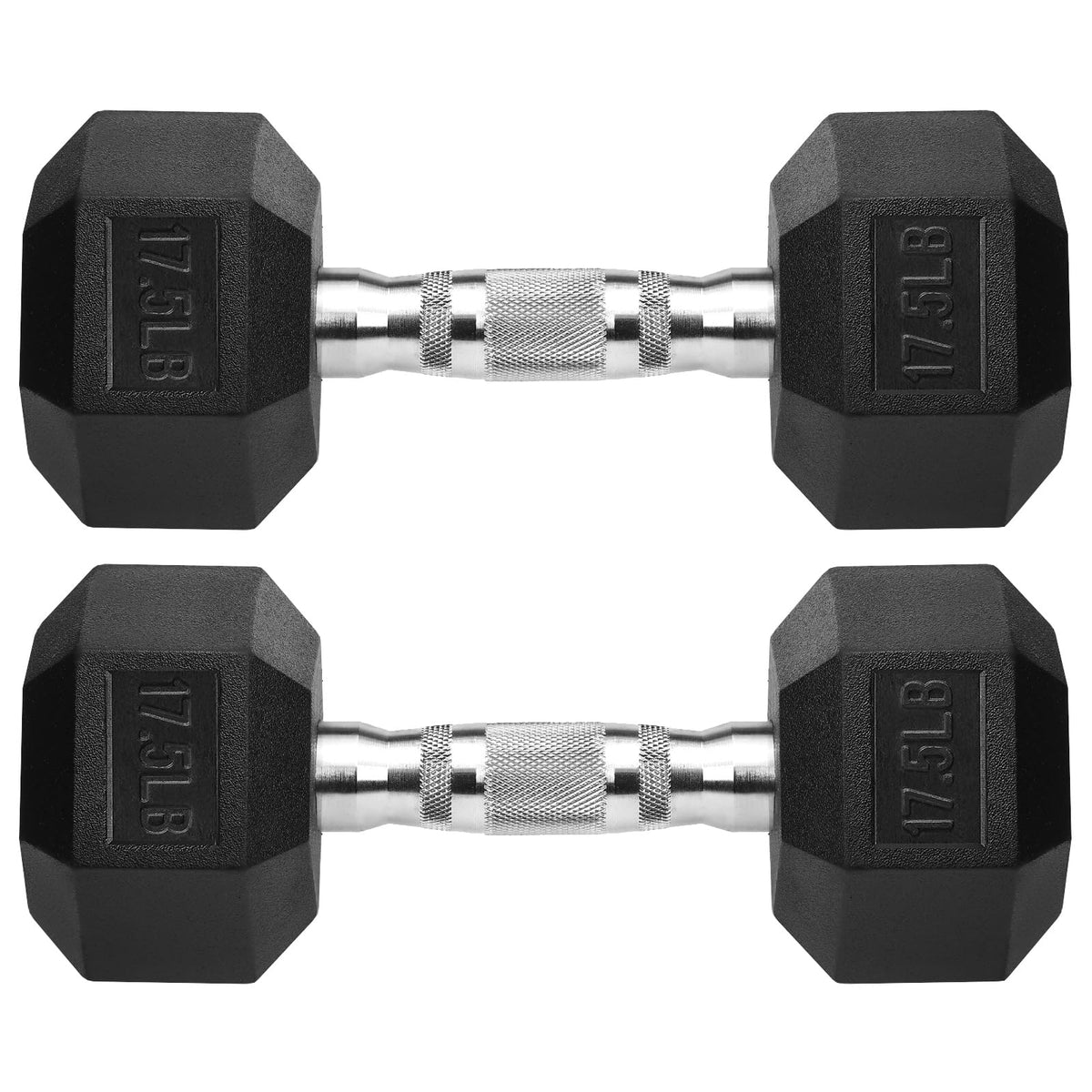 Rubber Coated Cast Iron Hex Dumbbells Y709