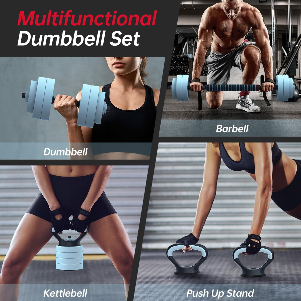 Adjustable 45lbs Dumbbell Set with Connector Z638580