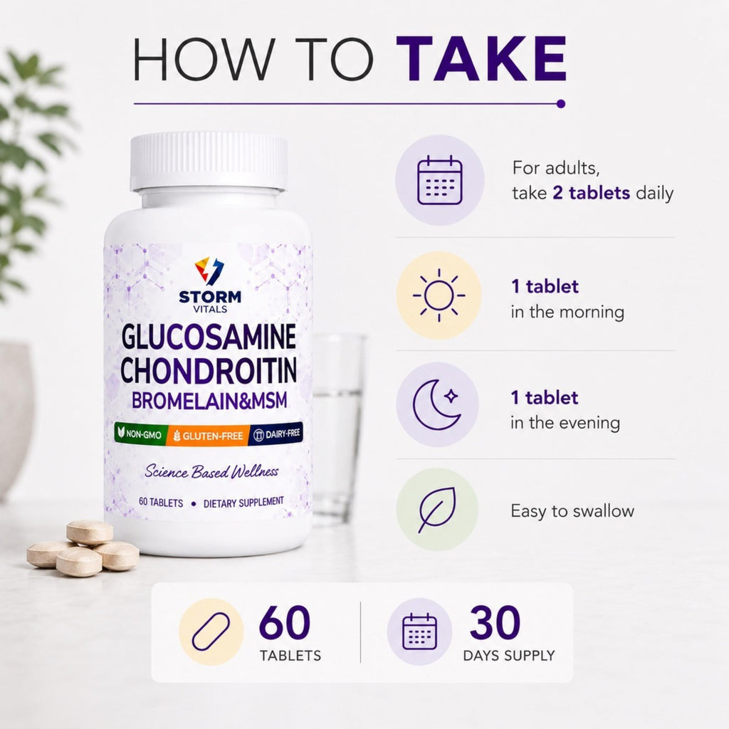 Glucosamine Chondroitin MSM Dietary Supplement 60 Tablets B4668