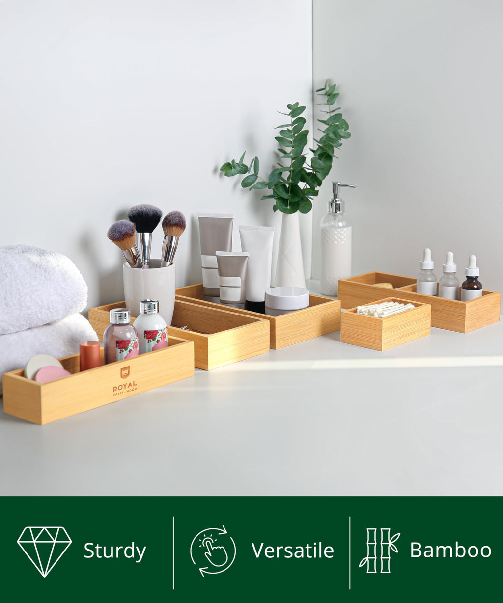 5-Piece Bamboo Drawer Organizer Set D60191