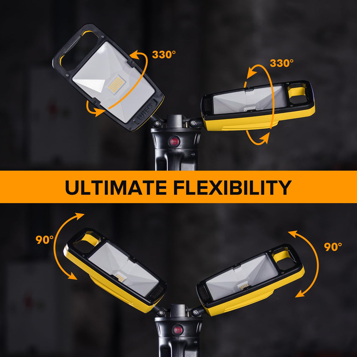 1000 Lumen LED Magnetic Light and 10000 Lumen Work Light with Stand O222
