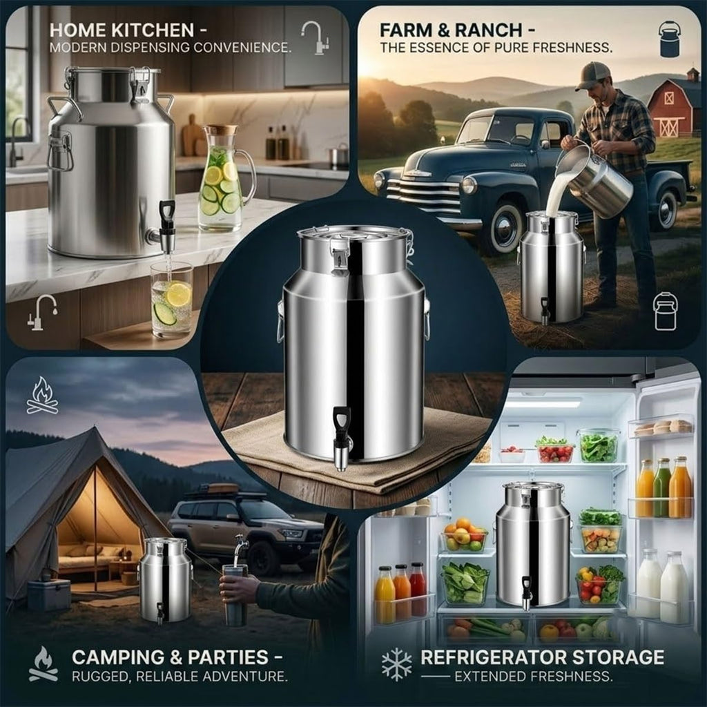 Stainless Steel Beverage Dispenser with Faucet U23265