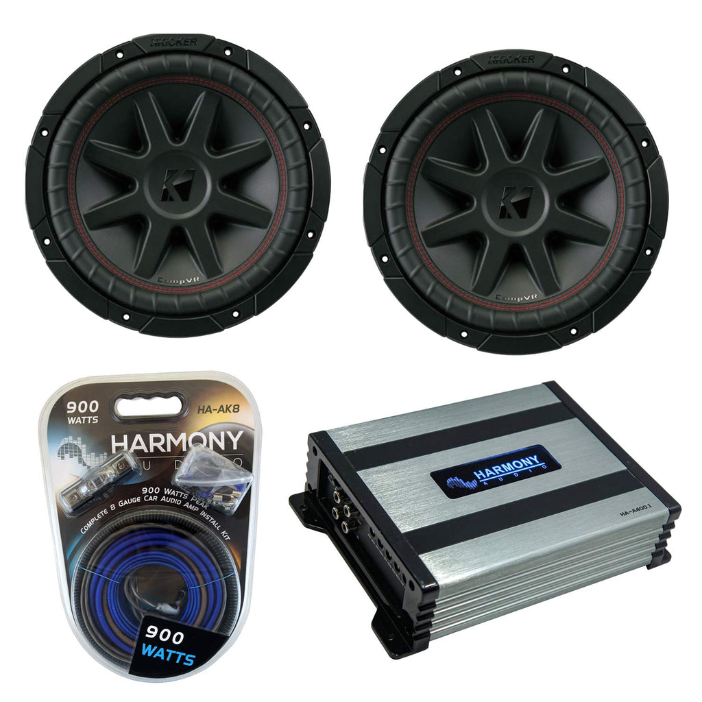 10" Subwoofer Pair with Amp Combo Wire Kit J434452