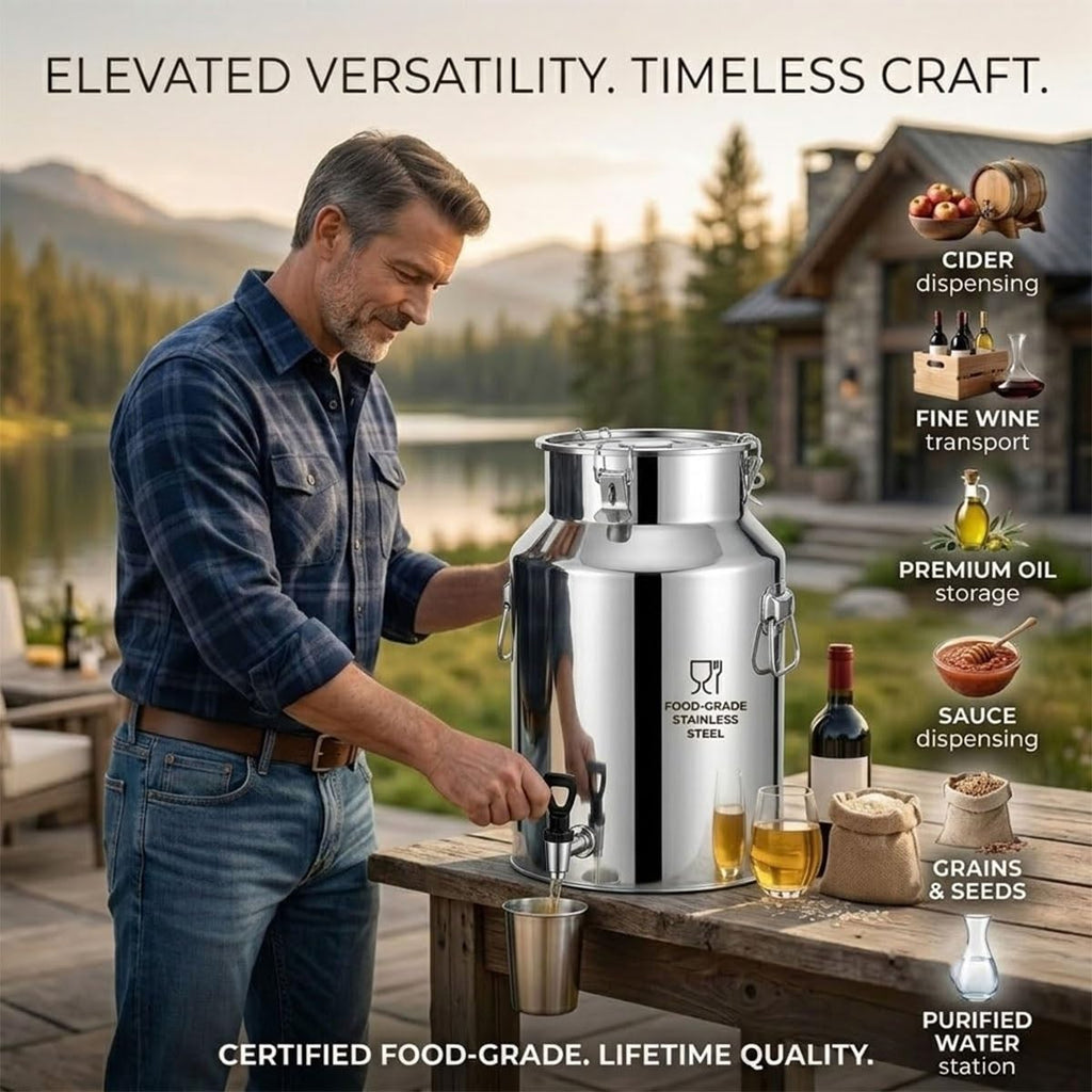 Stainless Steel Beverage Dispenser with Faucet U23265