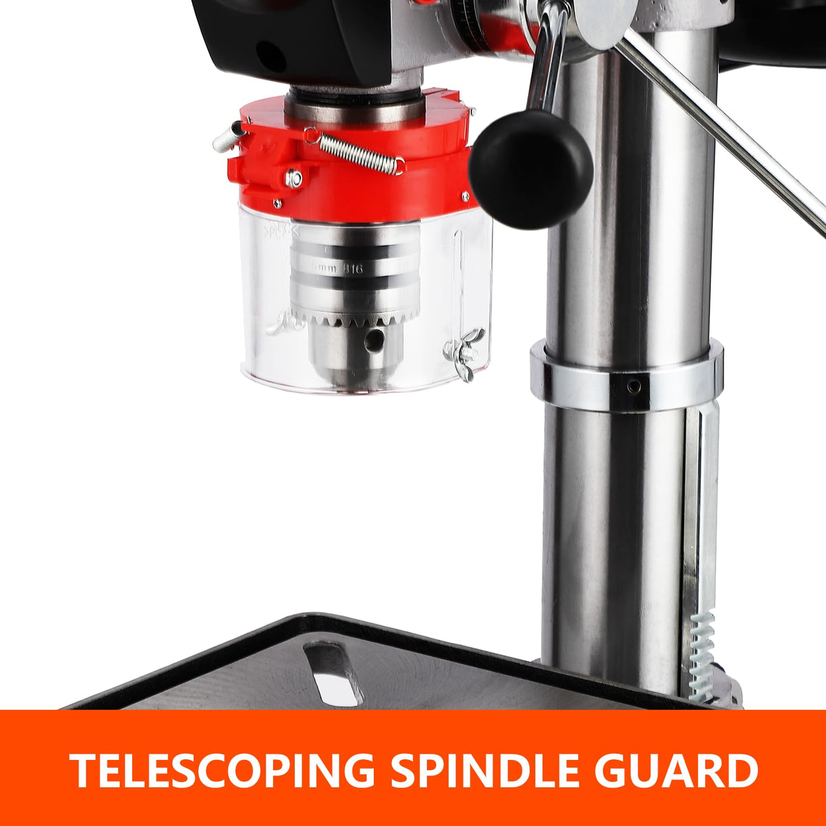 13 in Benchtop Drill Press, 7.5 Amp Variable Speed Cast Iron Z495435