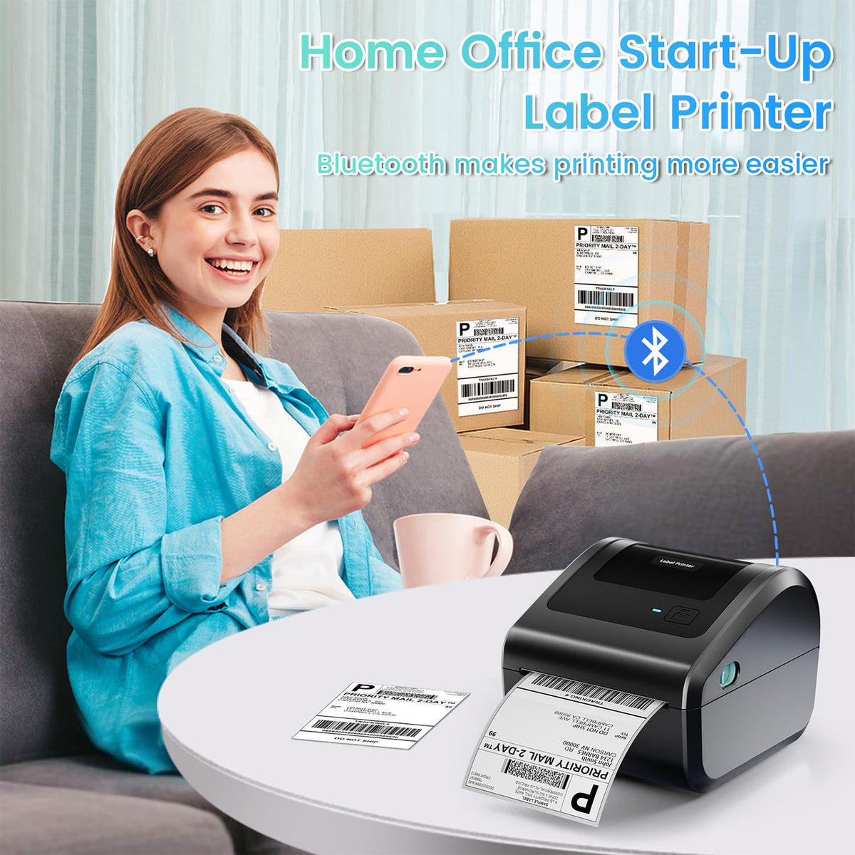 Bluetooth Shipping Label Printer B24820