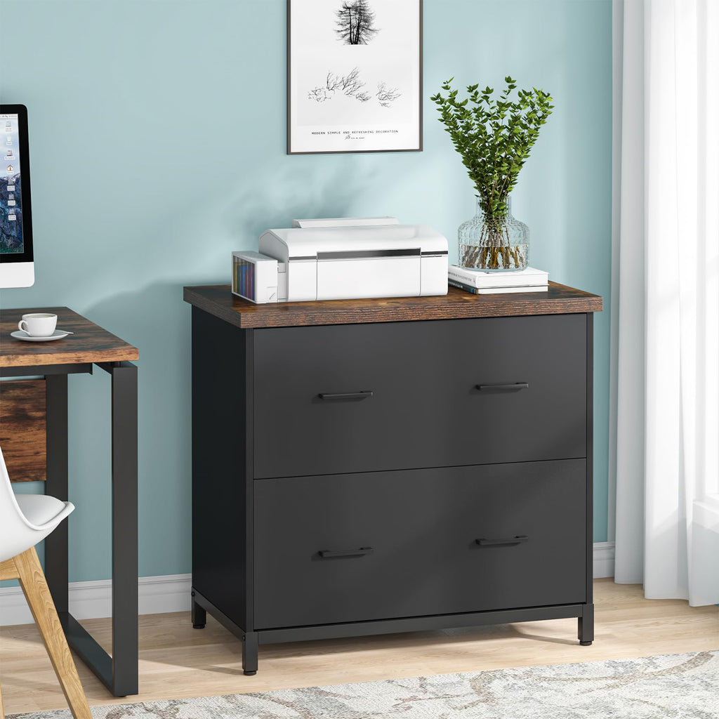 2-Drawer Wood File Cabinet I489