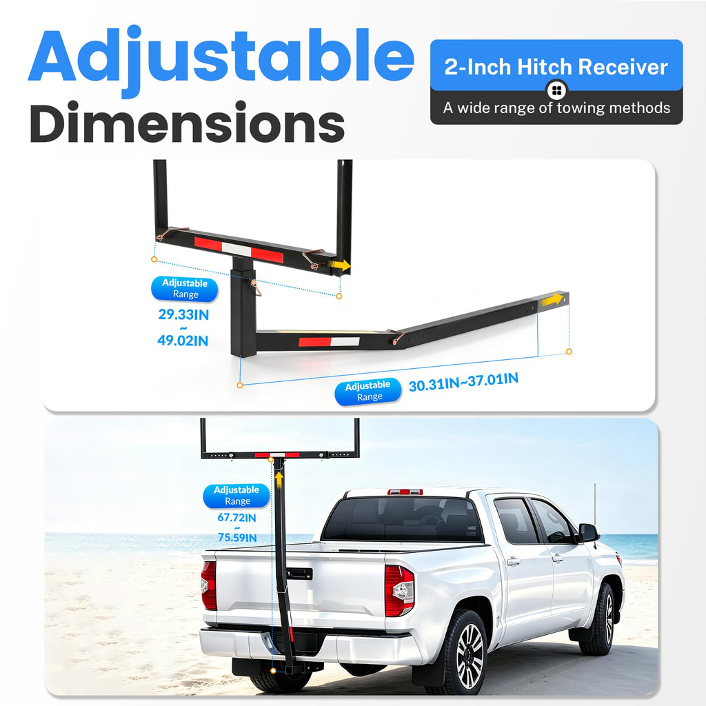 Truck Bed Extender Hitch Mount Extension Rack O475966