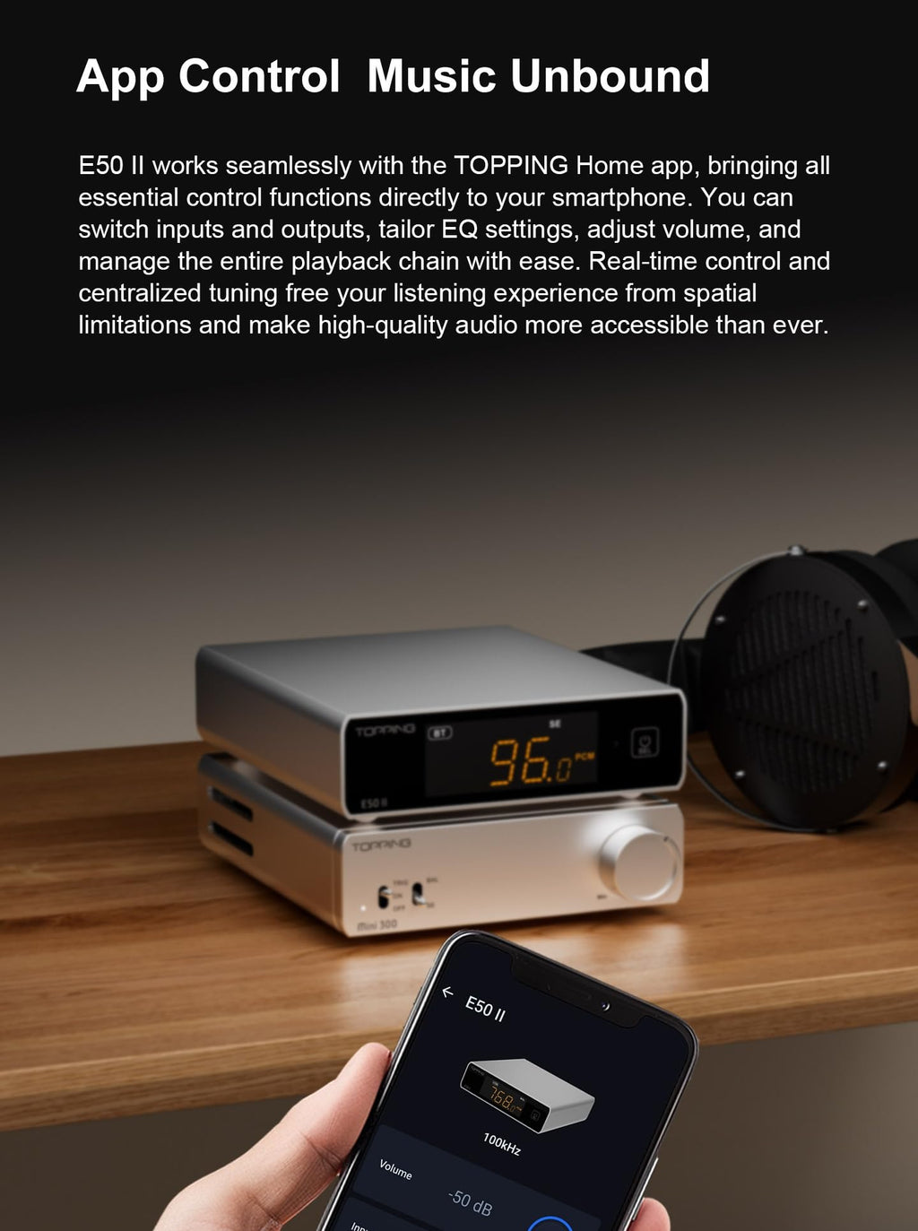 Black Hi-Res Audio DAC with Bluetooth U360605