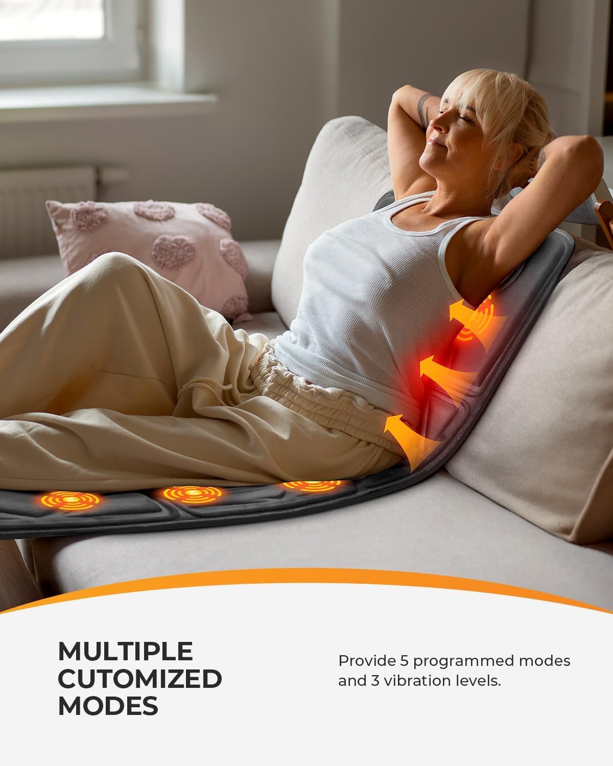 Full Body Massage Mat with Heat K4683