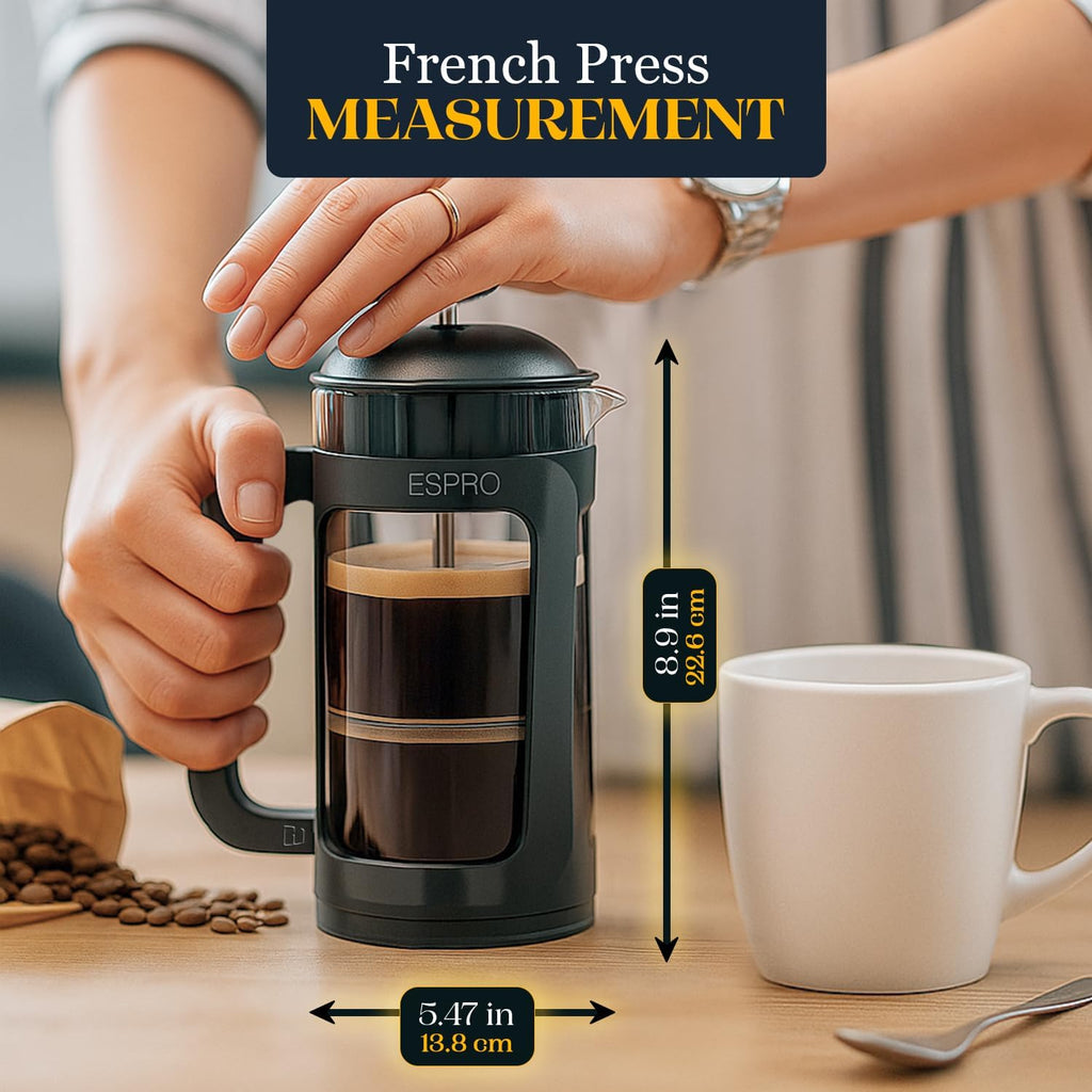 Black 17oz French Press Coffee Maker H6177