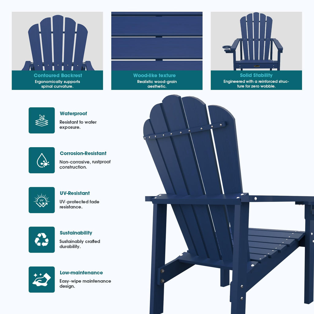 Stackable Adirondack Chair Set of 4 J5273