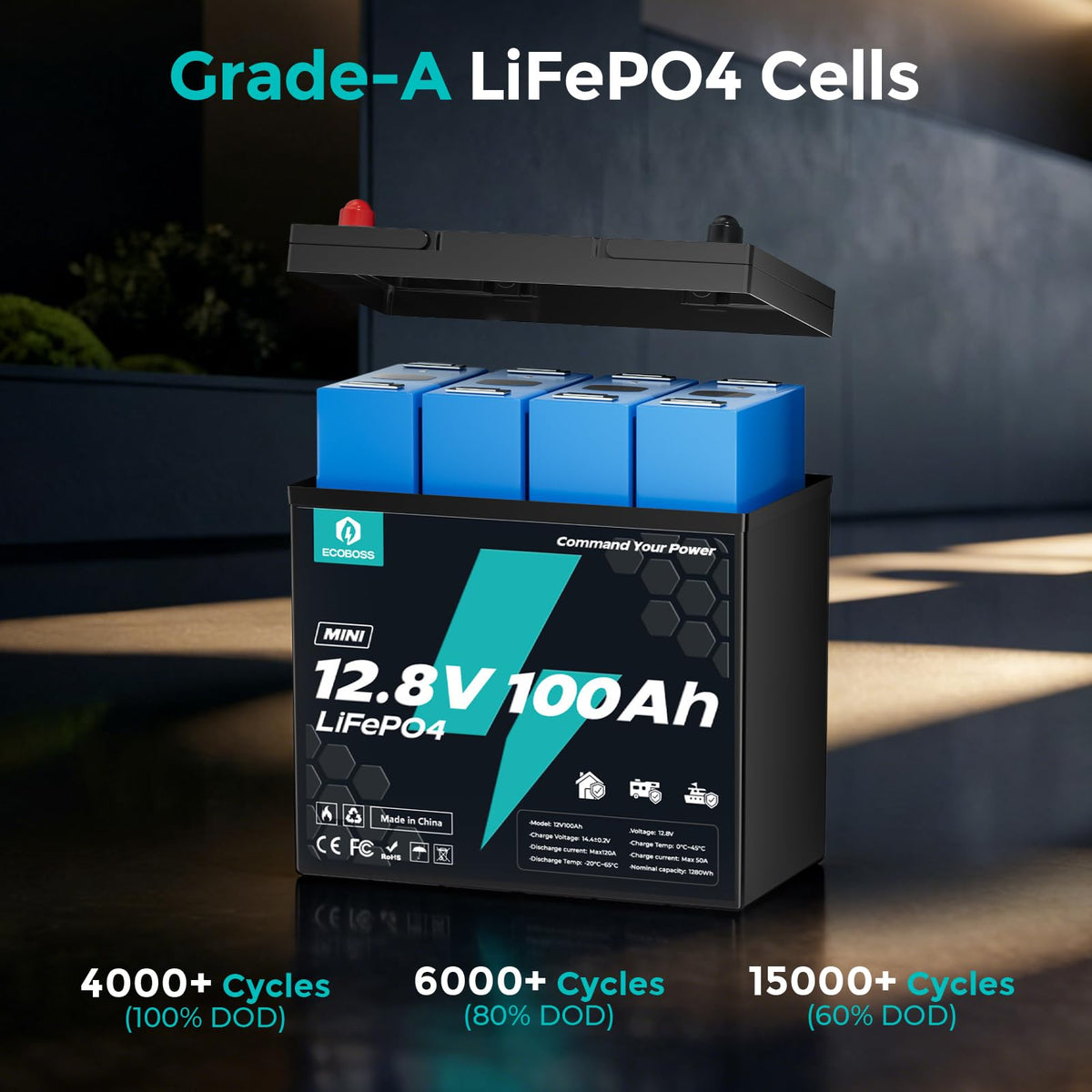 12V 100Ah LiFePO4 Battery G192258